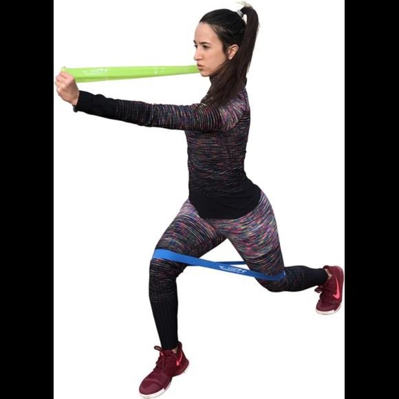 Fit Simplify Resistance Loop Exercise Bands with Instruction Guide and Carry Bag - Picture 4 of 6